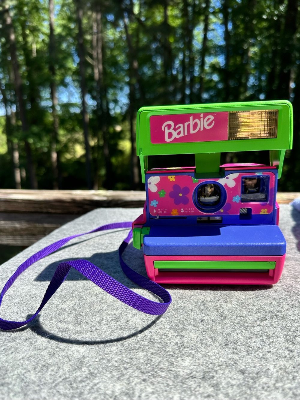Vintage Pink Barbie Polaroid Instant One Step 600 Camera, made in UK